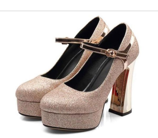 women's shoes spring and autumn high coarse heel round head waterproof table @op20, Black
women's shoes spring and autumn high coarse heel round head waterproof table @op20, Black