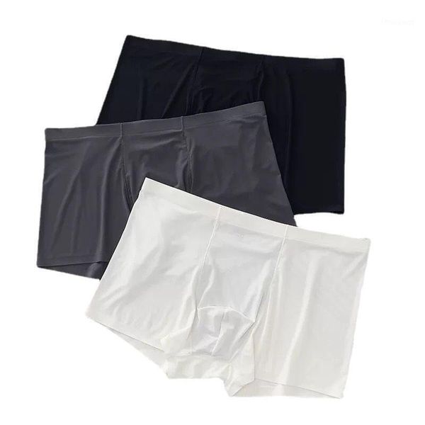 underpants summer men underwear ice silk seamless transparent boxer shorts ultra thin sheer breathable comfortable panties, Black;white
underpants summer men underwear ice silk seamless transparent boxer shorts ultra thin sheer breathable comfortable panties, Black;white