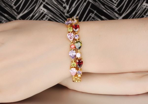 chain luxury classic fashion copper multi-color crystal mesh bracelet women's gold, Black
chain luxury classic fashion copper multi-color crystal mesh bracelet women's gold, Black