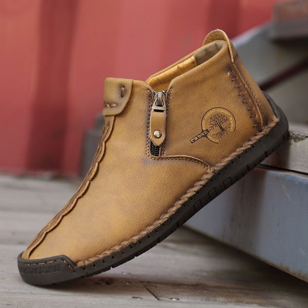 2021 large shoes autumn and winter medium help martin handmade outdoor casual short boots men's versatile leather, Black
2021 large shoes autumn and winter medium help martin handmade outdoor casual short boots men's versatile leather, Black