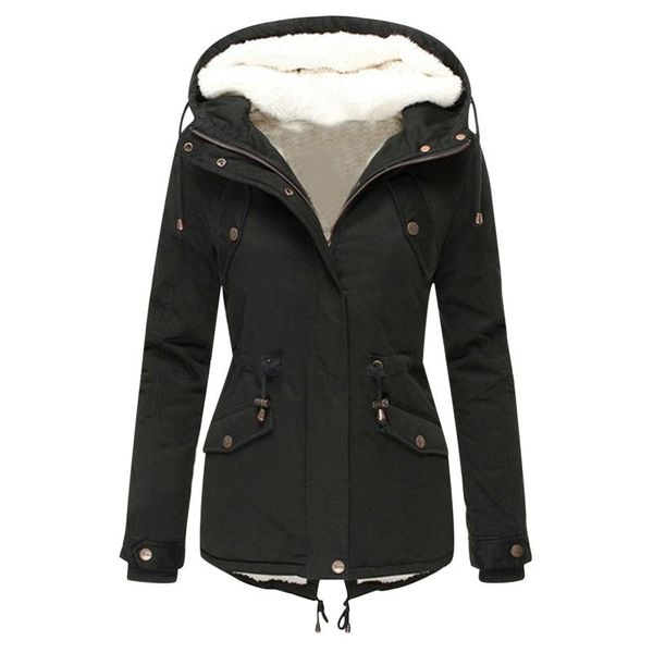 women's jackets jacket solid color hooded drawstring waist padded coat winter camping clothing coats oversized female overcoats 2021, Black;brown
women's jackets jacket solid color hooded drawstring waist padded coat winter camping clothing coats oversized female overcoats 2021, Black;brown