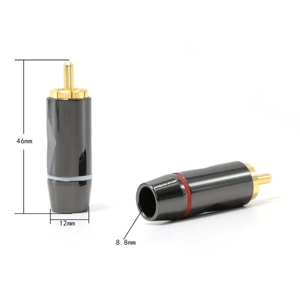 smart power plugs 1set 24k solder gold plated rca connectors plug audio male connector cables.
smart power plugs 1set 24k solder gold plated rca connectors plug audio male connector cables.