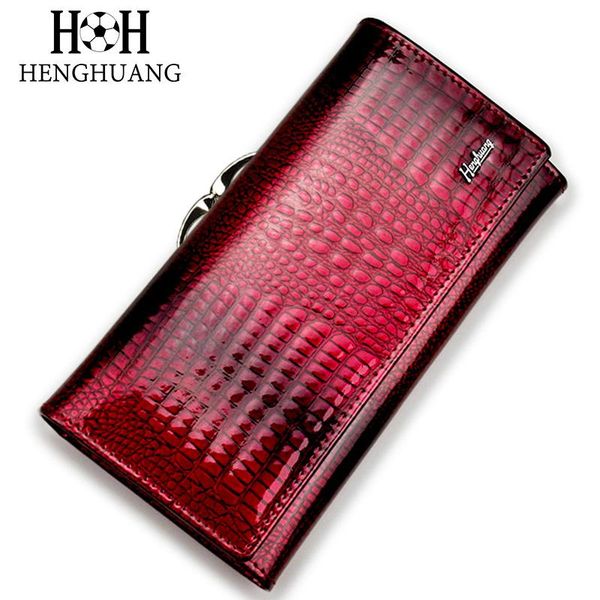 wallets hh alligator womens clutch luxury patent crocodile genuine leather ladies purse hasp long multifunctional wallet, Red;black
wallets hh alligator womens clutch luxury patent crocodile genuine leather ladies purse hasp long multifunctional wallet, Red;black