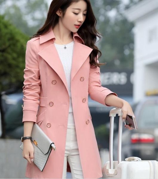 women's trench coats 2021 spring and autumn with style fashion long sleeve windbreaker coat, Tan;black
women's trench coats 2021 spring and autumn with style fashion long sleeve windbreaker coat, Tan;black