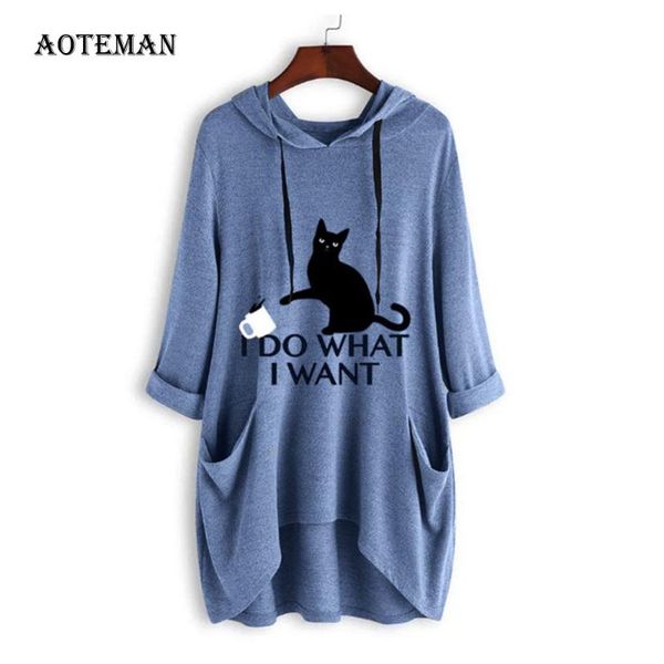 women's hoodies & sweatshirts autumn spring women 2021 casual print cat irregularity female oversize loose pullover outerwear, Black
women's hoodies & sweatshirts autumn spring women 2021 casual print cat irregularity female oversize loose pullover outerwear, Black