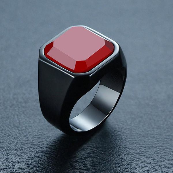 cluster rings zorcvens vintage men's square carnelian signet ring in red nature stone statement black stainless steel for man wholesale, Golden;silver
cluster rings zorcvens vintage men's square carnelian signet ring in red nature stone statement black stainless steel for man wholesale, Golden;silver