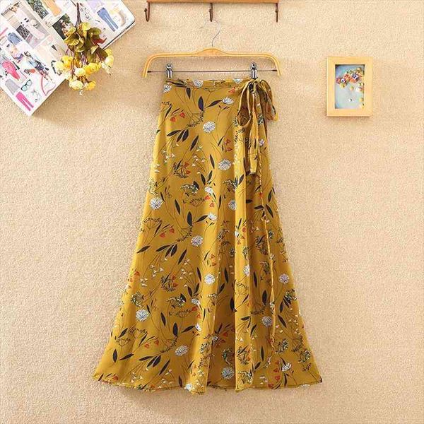vintage floral print long women skirts high waist midi bow tie summer split wrap ladies beach, Black
vintage floral print long women skirts high waist midi bow tie summer split wrap ladies beach, Black