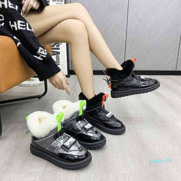 snow boots women's fur integrated thickened short boots big cotton shoes winter warm and plush bread shoes, Black
snow boots women's fur integrated thickened short boots big cotton shoes winter warm and plush bread shoes, Black