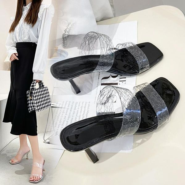 sandals women square toe summer party shoes sandales pumps high heels big size 35-42, Black
sandals women square toe summer party shoes sandales pumps high heels big size 35-42, Black