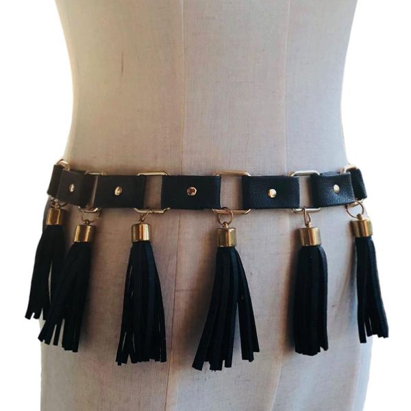 belts 2021 fashion punk style braided tassel leather knot decorated waist chain belt women accessories, Black;brown
belts 2021 fashion punk style braided tassel leather knot decorated waist chain belt women accessories, Black;brown