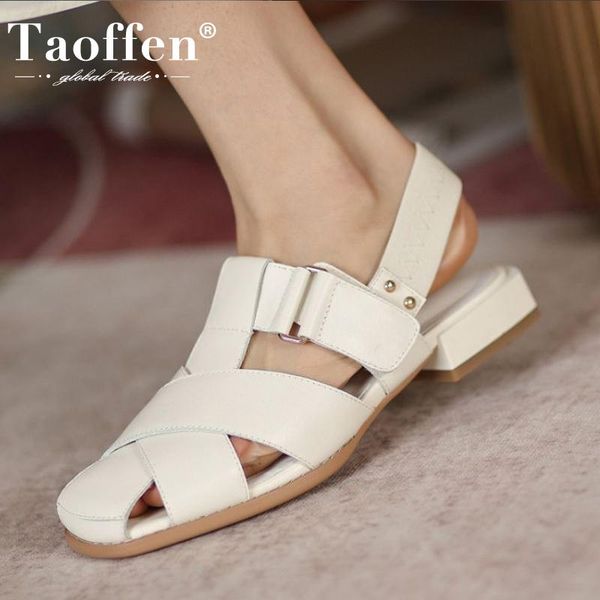 sandals taoffen size 33-40 women flat real leather summer shoes for fashion casual vacation footwear, Black
sandals taoffen size 33-40 women flat real leather summer shoes for fashion casual vacation footwear, Black