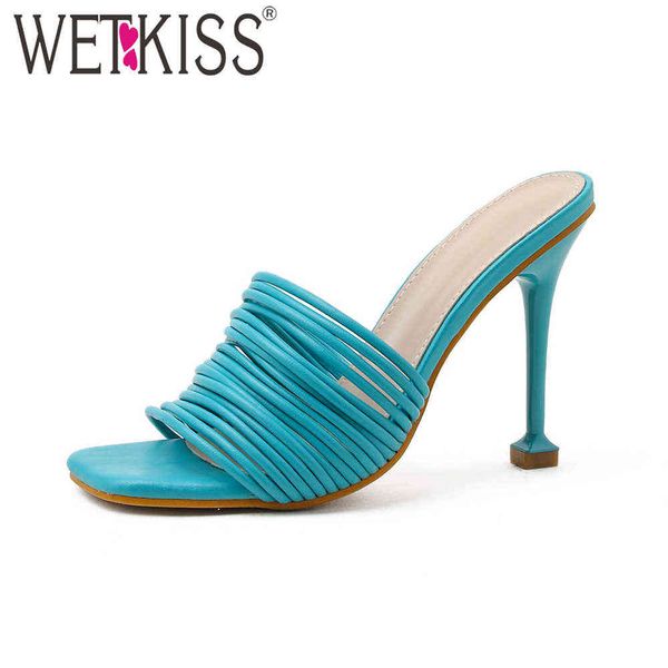 wetkiss square toe women slipper shoes summer mules sandals multi knot high heel slides ladies rome shoes big size 42 210630, Black
wetkiss square toe women slipper shoes summer mules sandals multi knot high heel slides ladies rome shoes big size 42 210630, Black