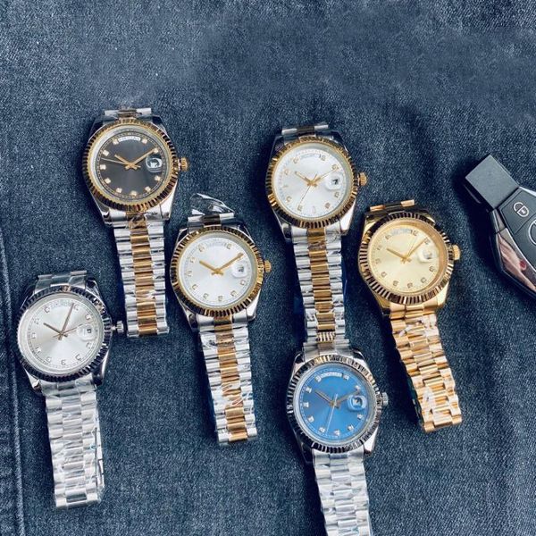 wristwatches 2021 men watch automatic sapphire crystal 41mm gold silver smooth second hand datejust daydate luminous mechanical, Slivery;brown
wristwatches 2021 men watch automatic sapphire crystal 41mm gold silver smooth second hand datejust daydate luminous mechanical, Slivery;brown