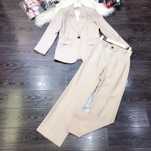 women's two piece pants designer runway brand women blazer suits autumn 2021 elegant acetate one button + office 2 outfit, White
women's two piece pants designer runway brand women blazer suits autumn 2021 elegant acetate one button + office 2 outfit, White