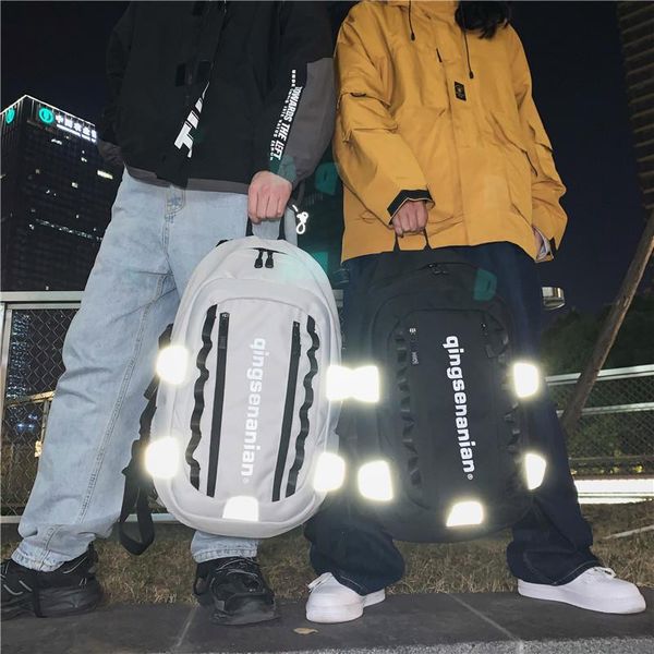 backpack wholesale korean english alphabet reflective couple fashion oxford waterproof student bag
backpack wholesale korean english alphabet reflective couple fashion oxford waterproof student bag