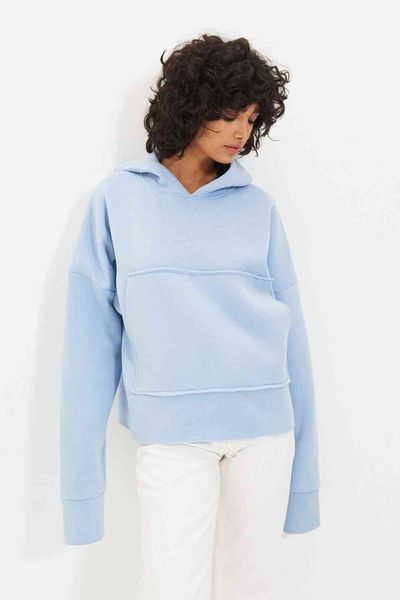 trendyol kangaroo pocket hooded oversize knitted sweatshirt twoaw22sw0885, Black
trendyol kangaroo pocket hooded oversize knitted sweatshirt twoaw22sw0885, Black