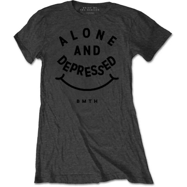 ladies bring me the horizon official alone & depressed women women t-shirt, White;black
ladies bring me the horizon official alone & depressed women women t-shirt, White;black