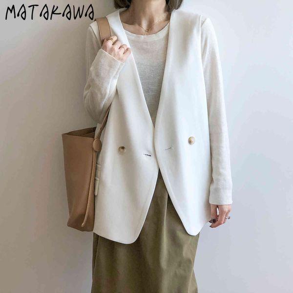 matakawa suit waistcoat women's spring korean casual sleeveless jacket women loose one button coat shoulder womens vest 210513, Black;white
matakawa suit waistcoat women's spring korean casual sleeveless jacket women loose one button coat shoulder womens vest 210513, Black;white