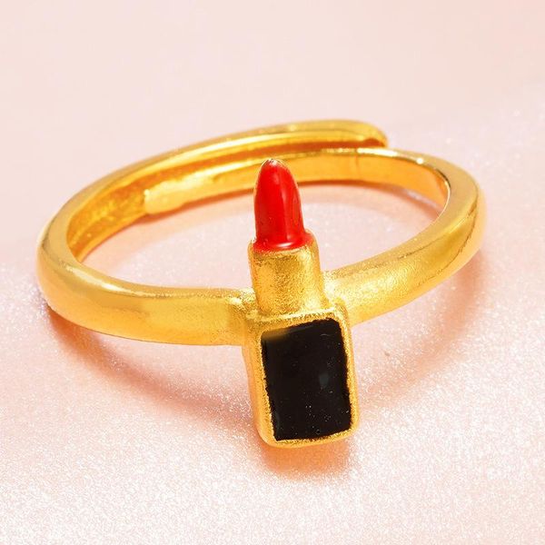 cluster rings lipstick ring cute 24k gold plated for women funny party birthday anniversary engagement statement jewelry, Golden;silver
cluster rings lipstick ring cute 24k gold plated for women funny party birthday anniversary engagement statement jewelry, Golden;silver