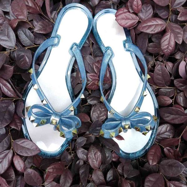 slippers summer beach sandals woman flip flops pvc slides female rivet bowknot slip on flat with women studs jelly shoes, Black
slippers summer beach sandals woman flip flops pvc slides female rivet bowknot slip on flat with women studs jelly shoes, Black