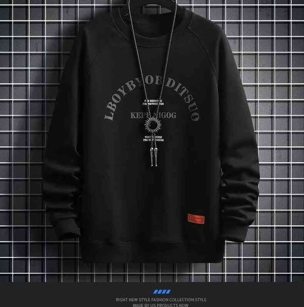 2021 autumn and winter round neck leisure fashion youth new men's wear korean long sved sweater, Black
2021 autumn and winter round neck leisure fashion youth new men's wear korean long sved sweater, Black