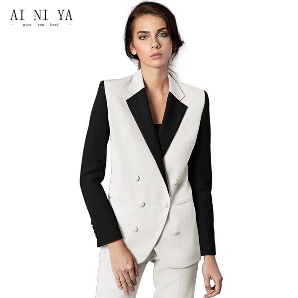 jacket+pants women business suits formal slim fit uniform styles elegant pant female trouser 2 piece ladies office women's two pants, White
jacket+pants women business suits formal slim fit uniform styles elegant pant female trouser 2 piece ladies office women's two pants, White