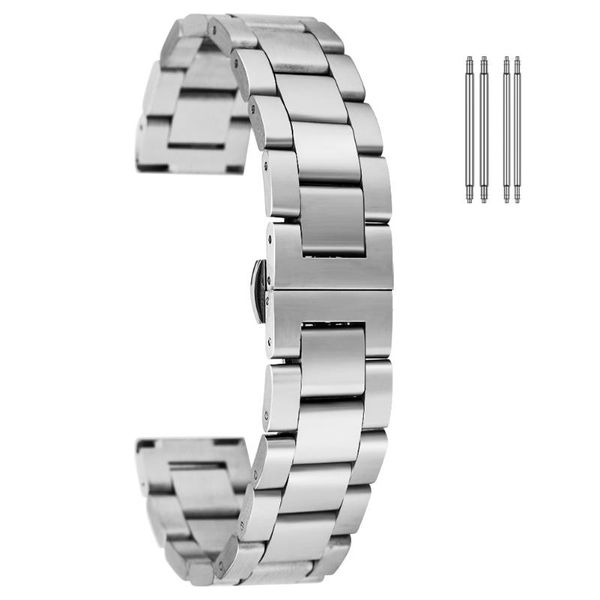 watch bands solid stainless steel watchbands white 18mm 20mm 22mm metal strap butterfly buckle wrist watches bracelet accessories, Black;brown
watch bands solid stainless steel watchbands white 18mm 20mm 22mm metal strap butterfly buckle wrist watches bracelet accessories, Black;brown