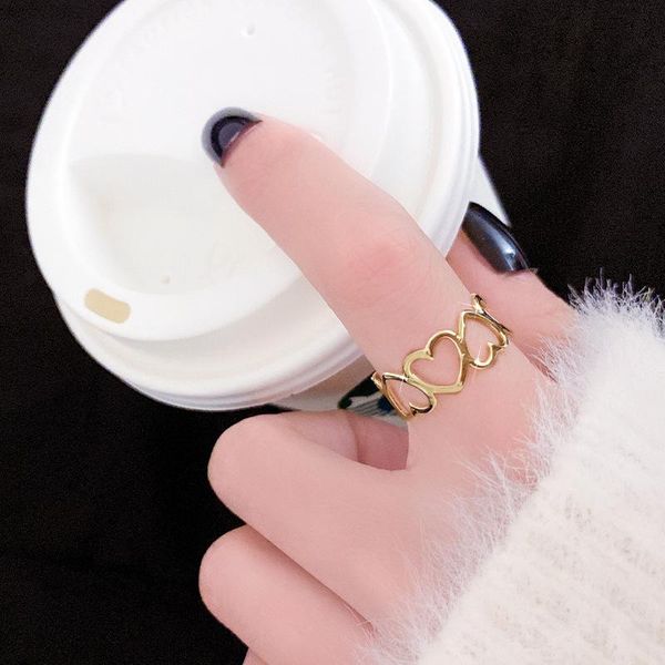 wedding rings allme korea japan hollow out love heart for women gold color copper adjusting open ring statement minimalist jewelry, Slivery;golden
wedding rings allme korea japan hollow out love heart for women gold color copper adjusting open ring statement minimalist jewelry, Slivery;golden