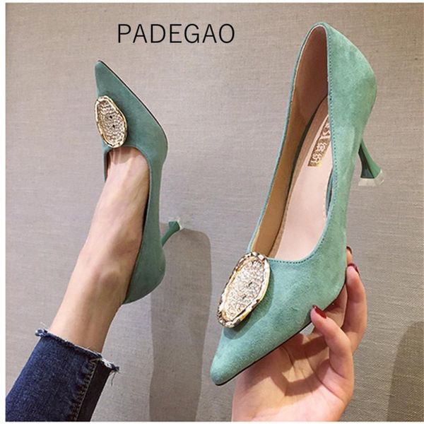 dress shoes high heel 2021 women green buckle solid concise heels fashion elegant woman, Black
dress shoes high heel 2021 women green buckle solid concise heels fashion elegant woman, Black