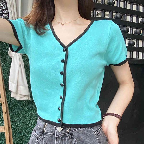 women's t-shirt shintimes summer vogue knitted button short t shirt women sleeve slim solid tee shirt femme ladies woman tshi, White
women's t-shirt shintimes summer vogue knitted button short t shirt women sleeve slim solid tee shirt femme ladies woman tshi, White
