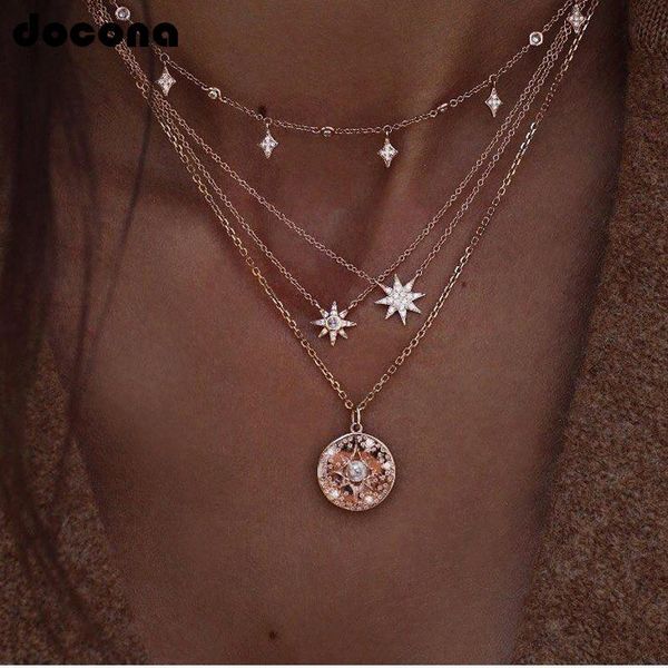 pendant necklaces bohemia star pearl layered necklace crystal gold chain for women charms choker jewelry 6653, Silver
pendant necklaces bohemia star pearl layered necklace crystal gold chain for women charms choker jewelry 6653, Silver