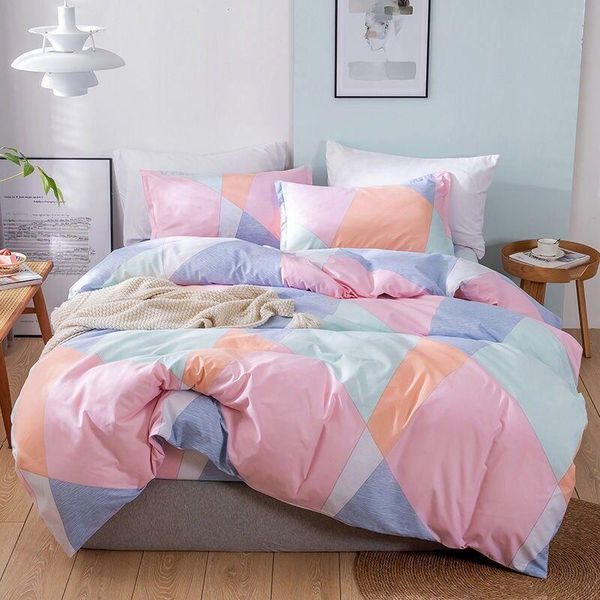 pink and blue premium cotton silky soft duvet cover family size king bedding set for summer sets
pink and blue premium cotton silky soft duvet cover family size king bedding set for summer sets