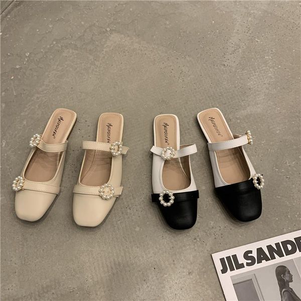slippers bailamos women mules brand fashion pearl buckle leather retro flat slip on shoes loafers flip flops, Black
slippers bailamos women mules brand fashion pearl buckle leather retro flat slip on shoes loafers flip flops, Black