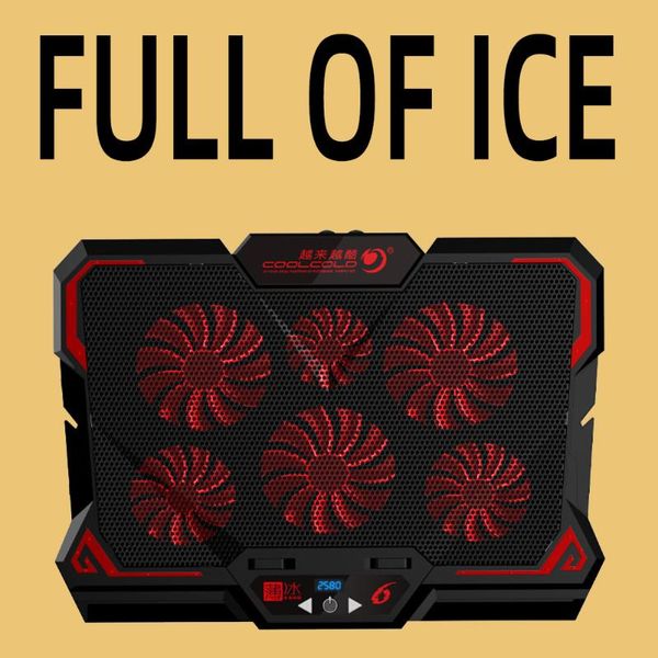 coolcold gaming rgb lapcooler 12-17 inch led screen cooling pad notebook stand with six fan and usb 7*300*30mm pads
coolcold gaming rgb lapcooler 12-17 inch led screen cooling pad notebook stand with six fan and usb 7*300*30mm pads