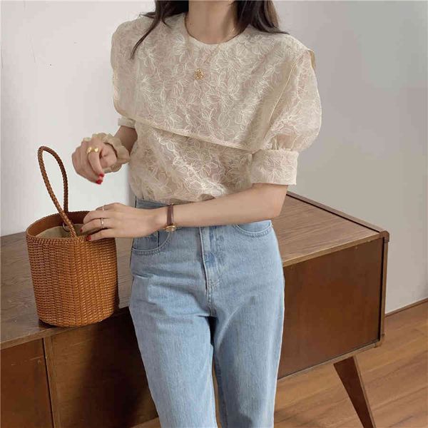 blouses lace blouses summer korean navy style shirt women embroidery floral sleeve blouse girls blusas, White
blouses lace blouses summer korean navy style shirt women embroidery floral sleeve blouse girls blusas, White