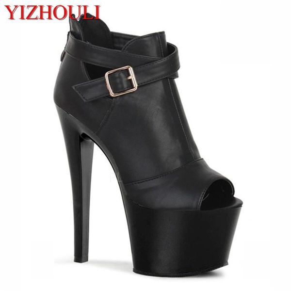 the 17 cm high heels and roman gladiator flashing buckles of fashionable women motorcycle sandals dress shoes, Black
the 17 cm high heels and roman gladiator flashing buckles of fashionable women motorcycle sandals dress shoes, Black