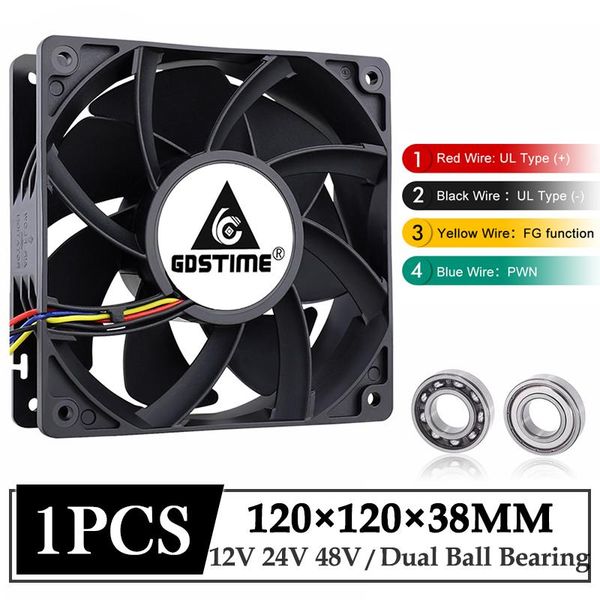 1pcs gdstime dc 12v 24v 48v 12038 120mm x 38mm 5300rpm high airflow cooler fan 120x38m 12cm 4pin pwm fg brushless cooling fans & coolings
1pcs gdstime dc 12v 24v 48v 12038 120mm x 38mm 5300rpm high airflow cooler fan 120x38m 12cm 4pin pwm fg brushless cooling fans & coolings