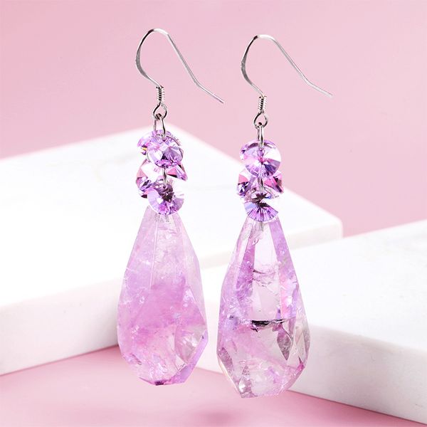 hanging chandelier earrings feminine charm 925 silver set amethyst earrings suitable for women's earringss fashion jewelry
hanging chandelier earrings feminine charm 925 silver set amethyst earrings suitable for women's earringss fashion jewelry