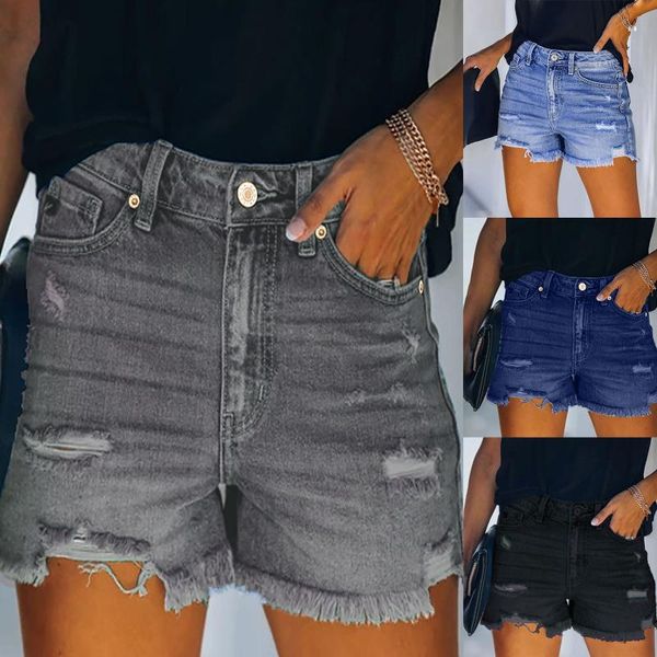 women's shorts summer chic punk style fashion casual solid color hole hip lift high waisted jeans vetement femme 2021, White;black
women's shorts summer chic punk style fashion casual solid color hole hip lift high waisted jeans vetement femme 2021, White;black