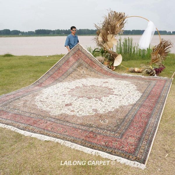 carpets 12.5'x15.1' classic hand-knotted silk carpet antique floor oversize handmade (yxr216a)
carpets 12.5'x15.1' classic hand-knotted silk carpet antique floor oversize handmade (yxr216a)