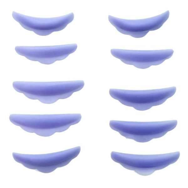 storage bottles & jars 5 pairs eyelash perm silicone gasket ironing tool