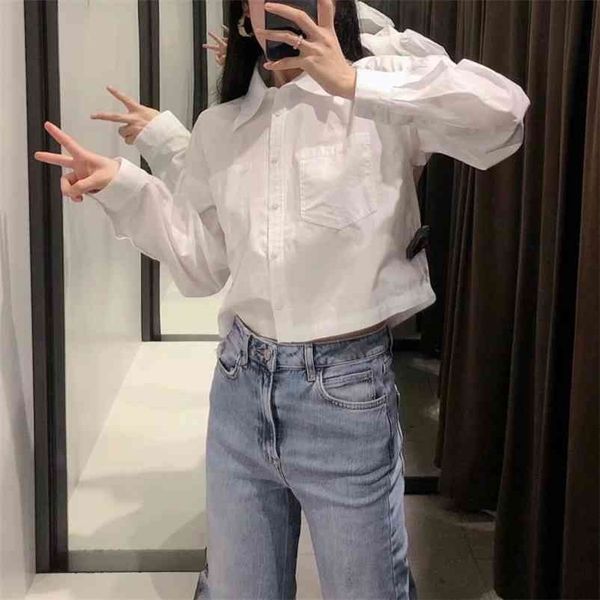 casual woman white lantern sleeve short shirts spring fashion ladies button blouse female elegant pocket 210515
casual woman white lantern sleeve short shirts spring fashion ladies button blouse female elegant pocket 210515