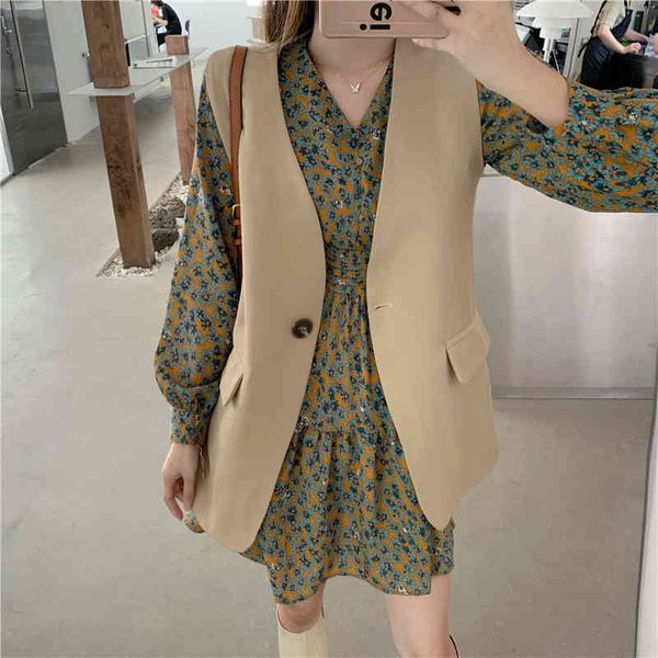 autumn girl hanging v-neck lotus leaf floral dress korean style temperament suit vest fashion two-piece trend 210412, Black;gray
autumn girl hanging v-neck lotus leaf floral dress korean style temperament suit vest fashion two-piece trend 210412, Black;gray