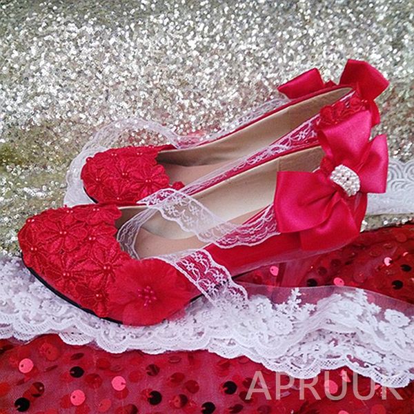 dress shoes red lace party pumps woman handmade designer style ankle riband wedding ladies platforms plus size, Black
dress shoes red lace party pumps woman handmade designer style ankle riband wedding ladies platforms plus size, Black