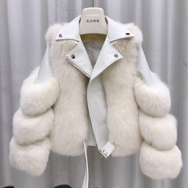 women's jackets 2021 winter faux fur coat motorcycle thicken leather female lining jacket, Black;brown
women's jackets 2021 winter faux fur coat motorcycle thicken leather female lining jacket, Black;brown