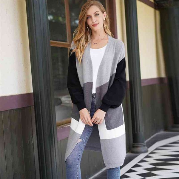 fashion women sweaters autumn winter long knit cardigan with big pocket soft thick warm lady loose outwear 210422, White;black
fashion women sweaters autumn winter long knit cardigan with big pocket soft thick warm lady loose outwear 210422, White;black