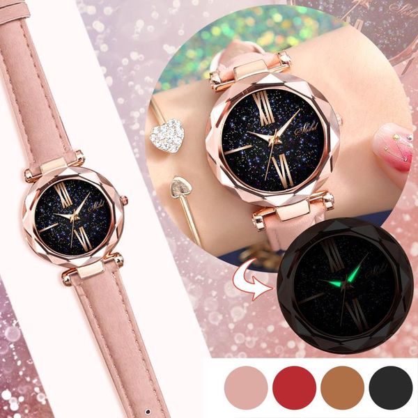 wristwatches ladies watch imitation belt fluorescent frosted starry sky little roman scale quartz simple gift, Slivery;brown
wristwatches ladies watch imitation belt fluorescent frosted starry sky little roman scale quartz simple gift, Slivery;brown