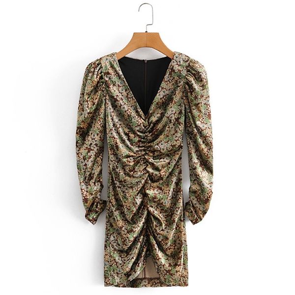 summer women print pleated dress long sleeve v-neck elasticity mini pencil female elegant street vestidos 210513, Black;gray
summer women print pleated dress long sleeve v-neck elasticity mini pencil female elegant street vestidos 210513, Black;gray
