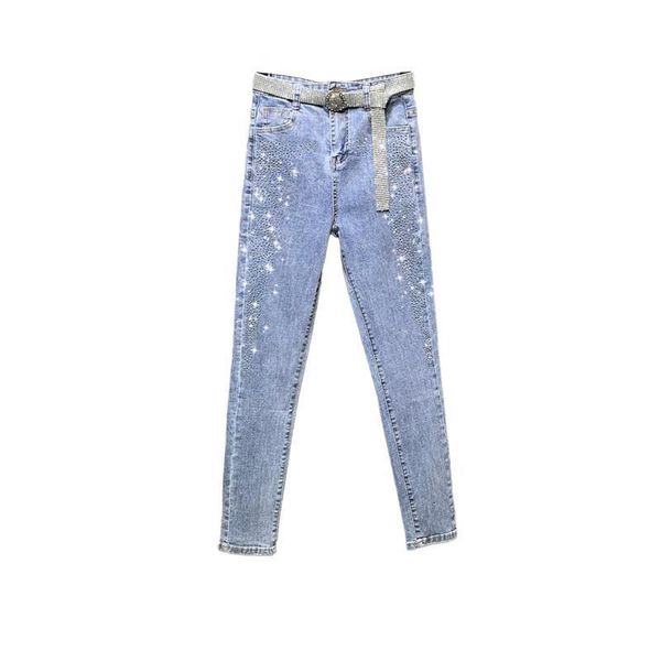 women's jeans european station light -coloured -waisted drill drill-bits high-fashion female jeans thin tight feet pencil pants 03rg, Blue
women's jeans european station light -coloured -waisted drill drill-bits high-fashion female jeans thin tight feet pencil pants 03rg, Blue