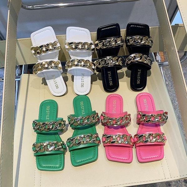 slippers 2021 summer women brand designers square toe slipper flip flops casual shoes woman beach slides ladies outside, Black
slippers 2021 summer women brand designers square toe slipper flip flops casual shoes woman beach slides ladies outside, Black